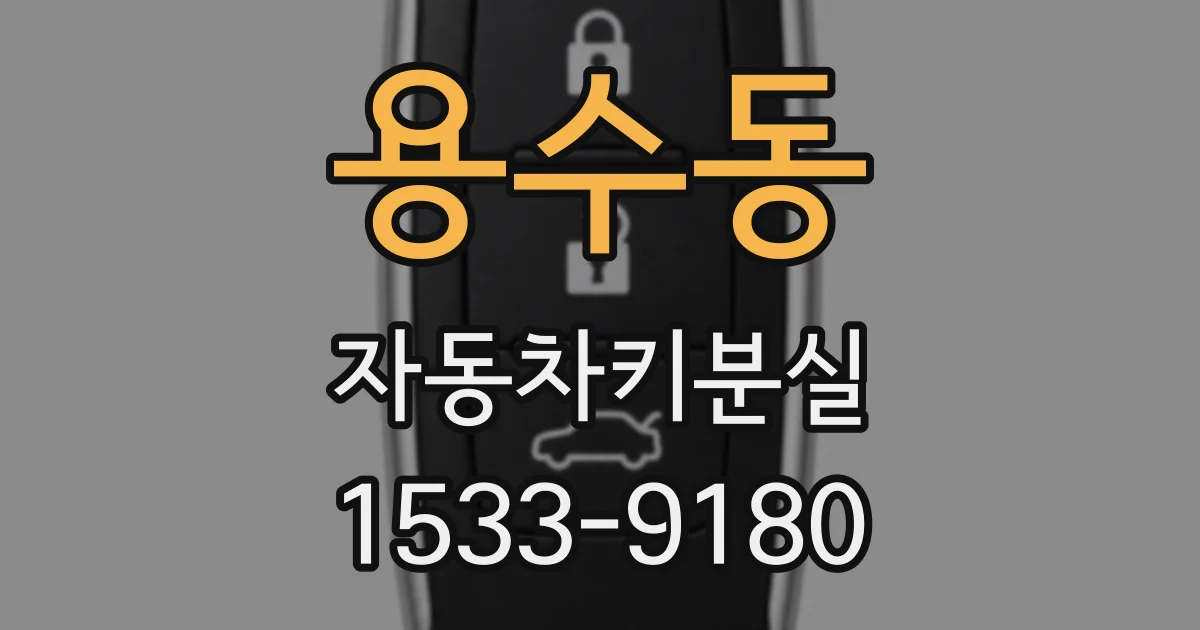 용수동 자동차키분실