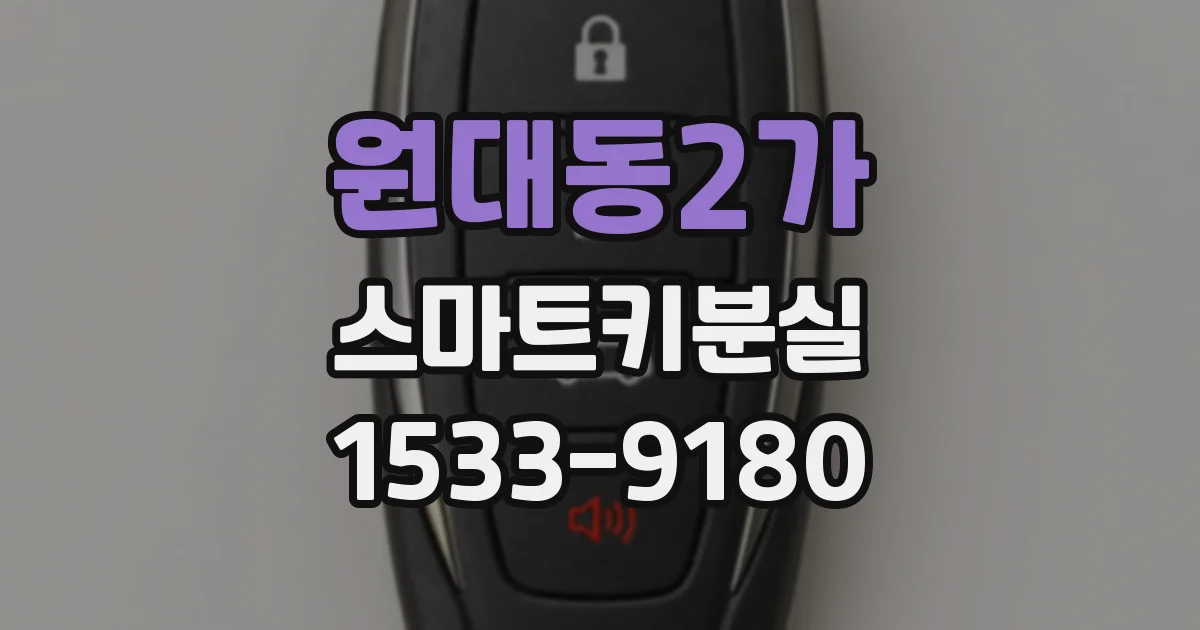 원대동2가 스마트키분실