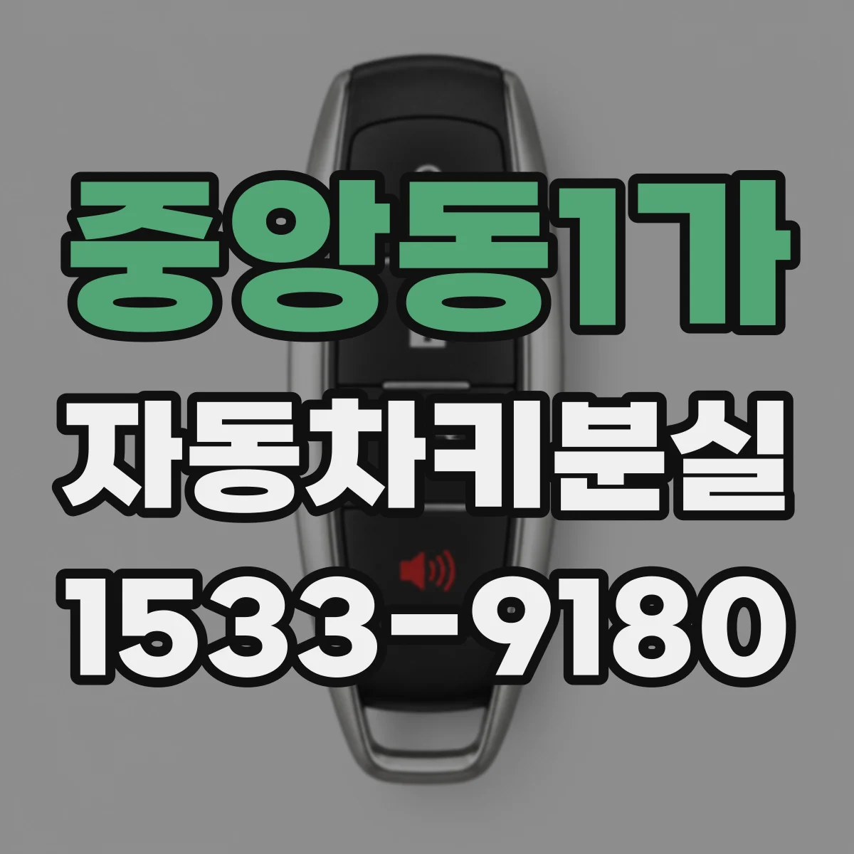 중앙동1가 자동차키분실