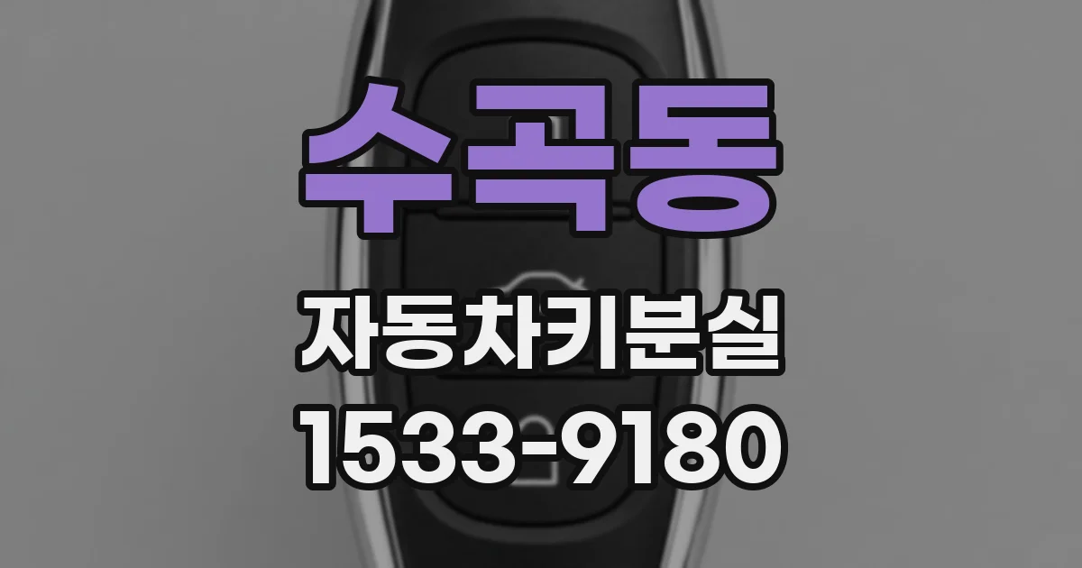 수곡동 자동차키분실