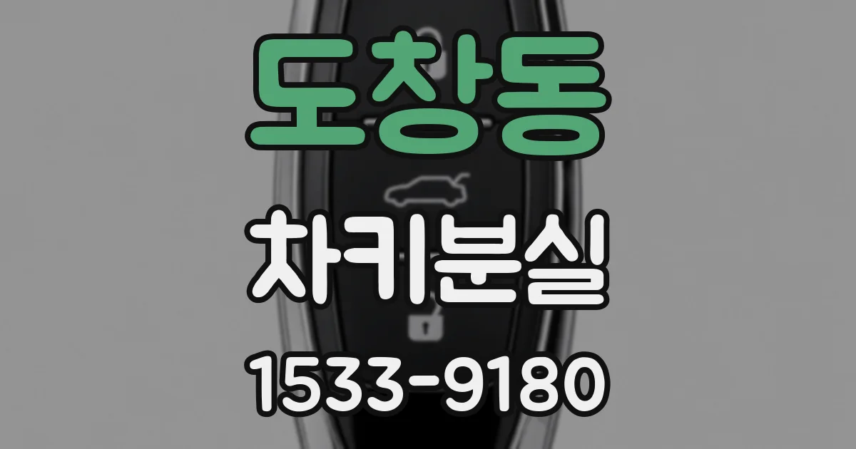 도창동 차키분실