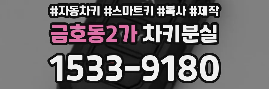 금호동2가 차키분실