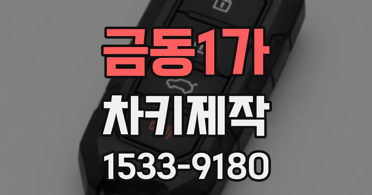 금동1가 차키제작