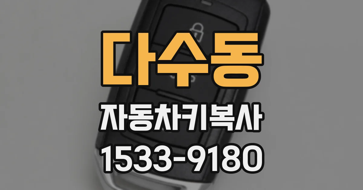 다수동 자동차키복사
