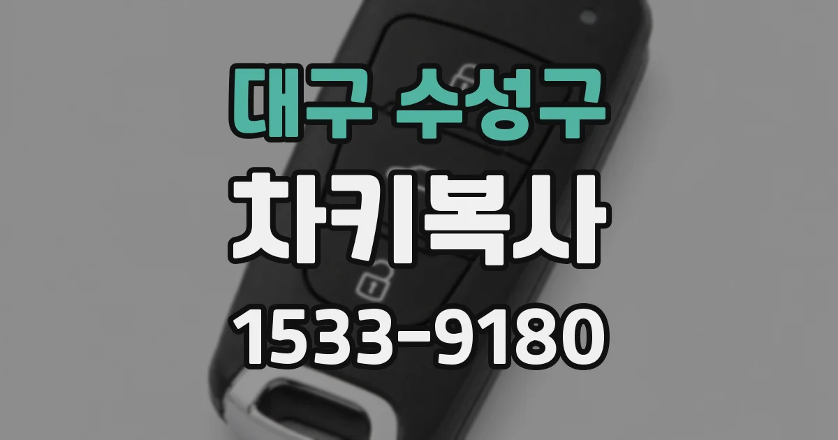 대구 수성구 차키복사