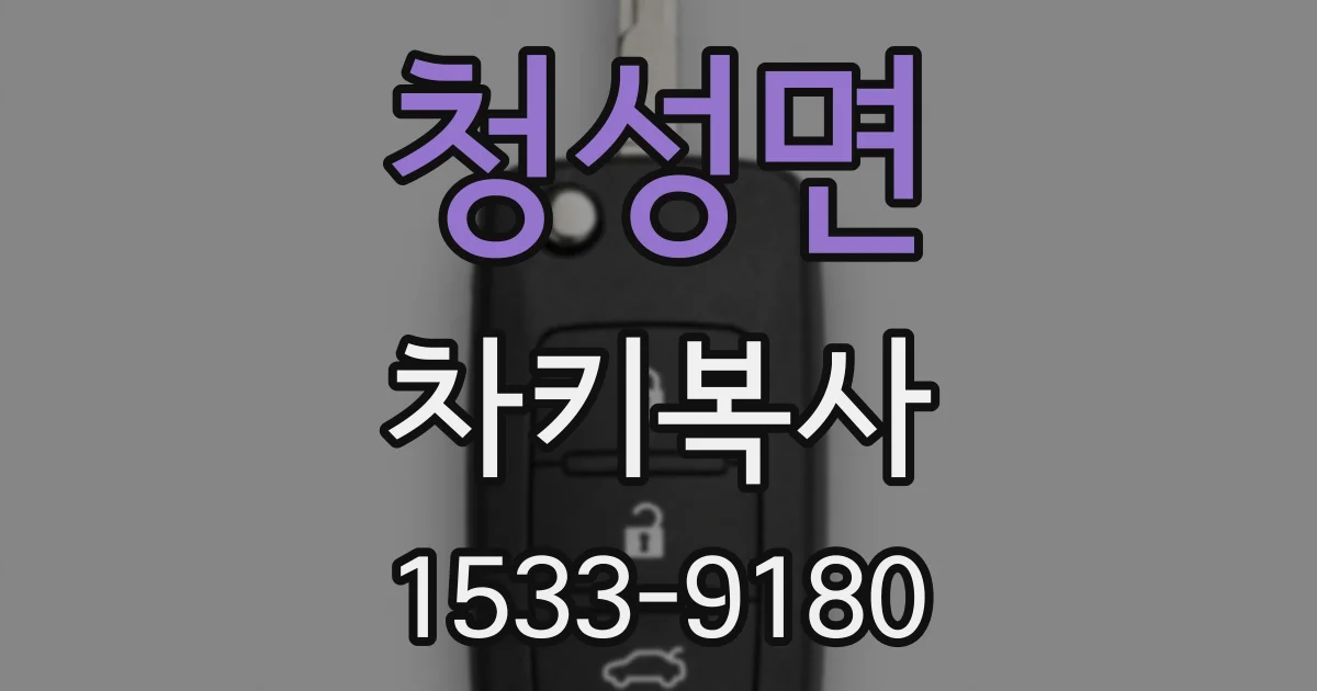 청성면 차키복사
