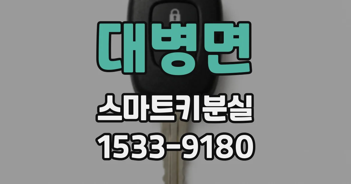대병면 스마트키분실