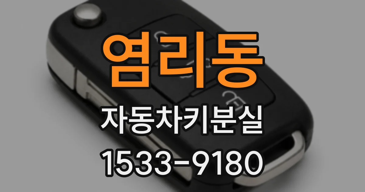 염리동 자동차키분실