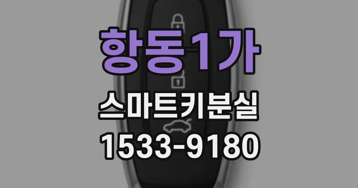 항동1가 스마트키분실