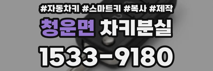 청운면 차키분실