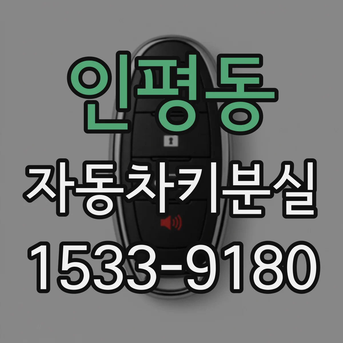 인평동 자동차키분실
