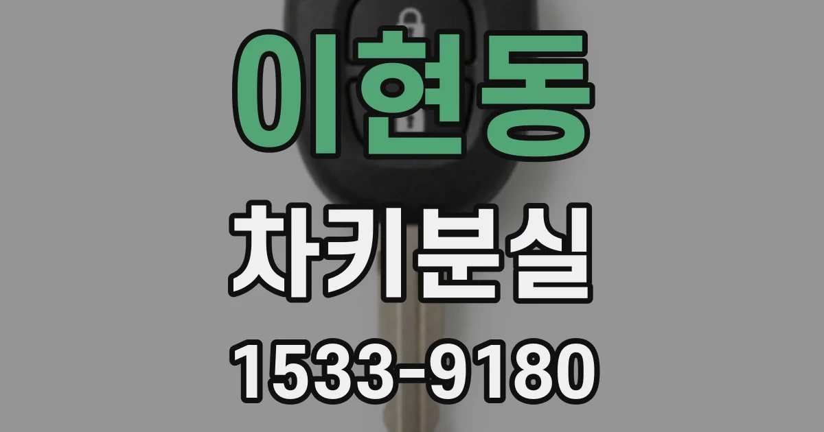 이현동 차키분실
