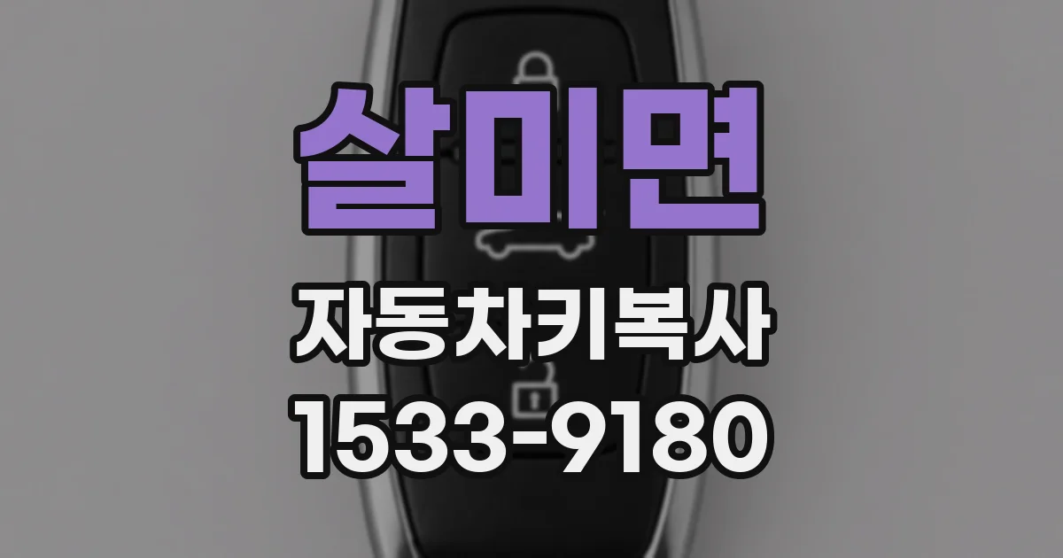 살미면 자동차키복사