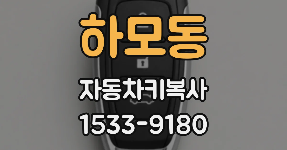 하모동 자동차키복사