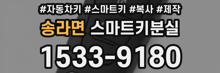 송라면 스마트키분실