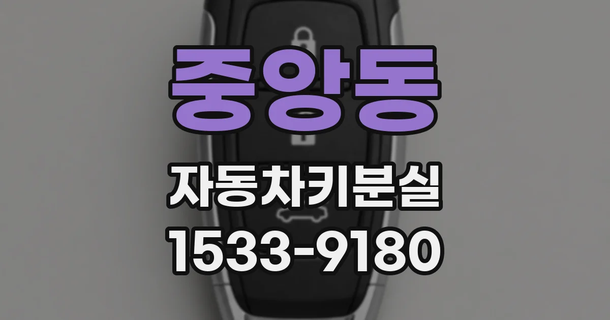 중앙동 자동차키분실