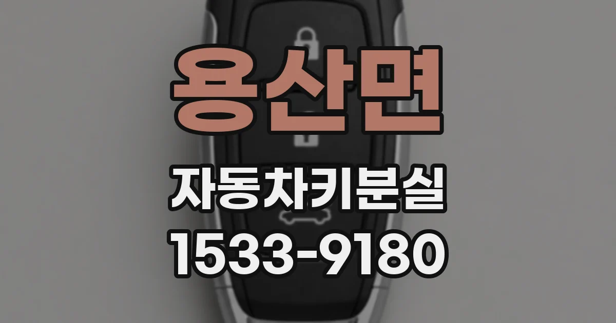 용산면 자동차키분실