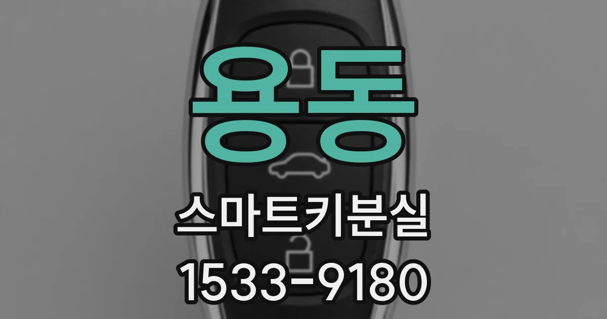 용동 스마트키분실