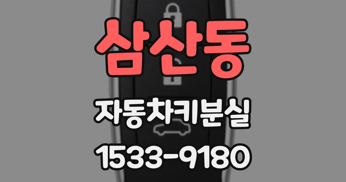 삼산동 자동차키분실