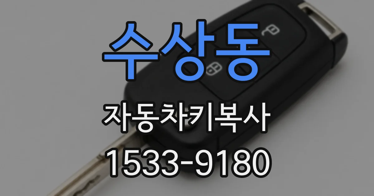 수상동 자동차키복사