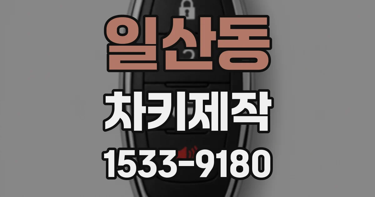 일산동 차키제작