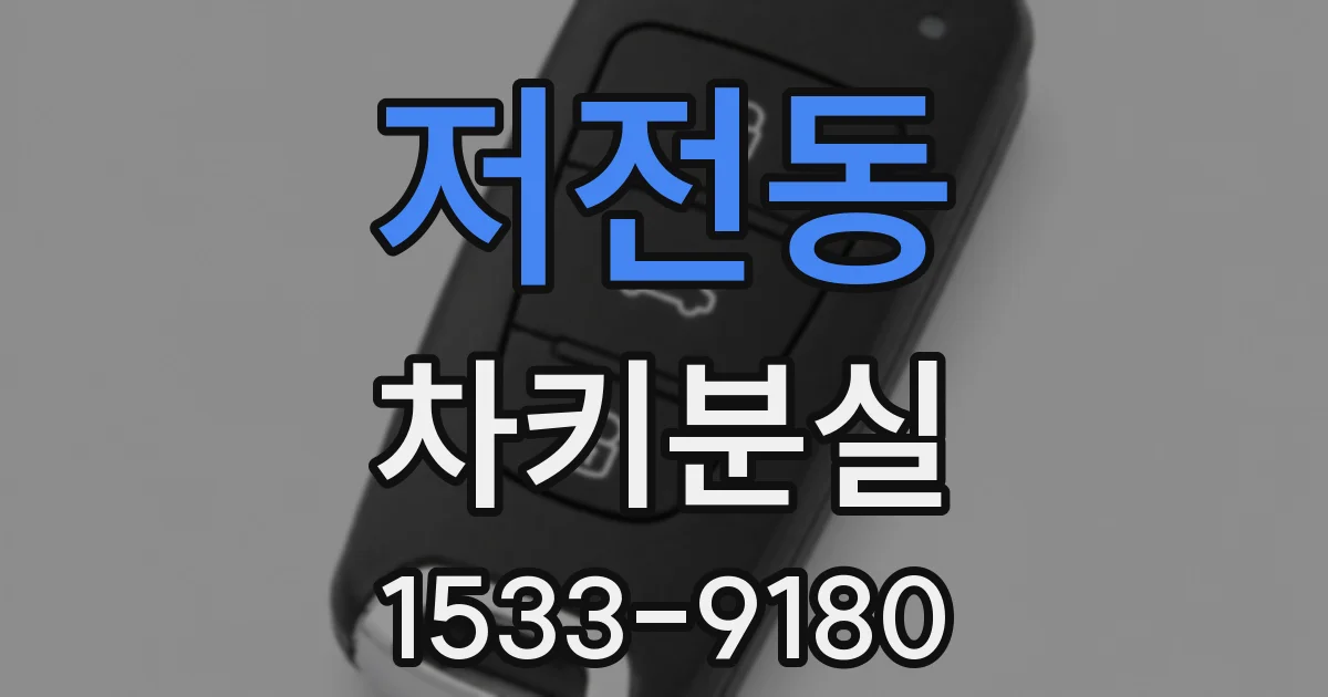 저전동 차키분실