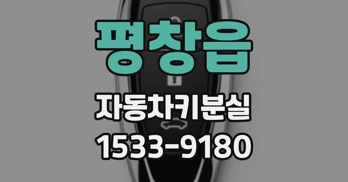평창읍 자동차키분실