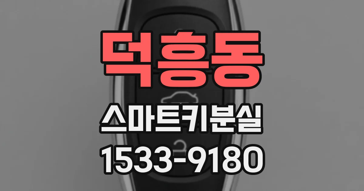 덕흥동 스마트키분실