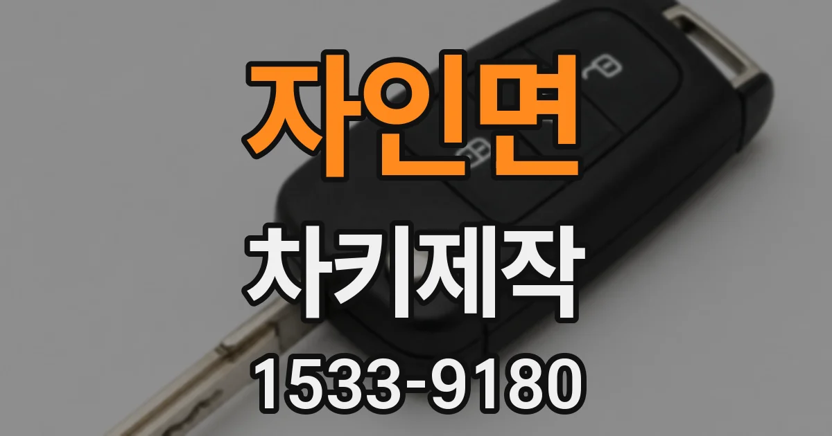 자인면 차키제작
