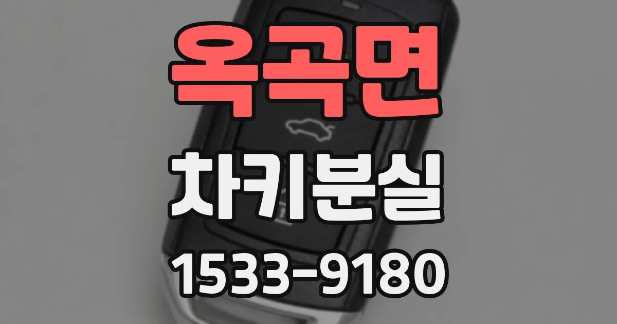 옥곡면 차키분실