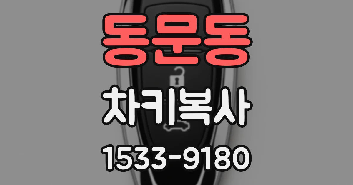 동문동 차키복사