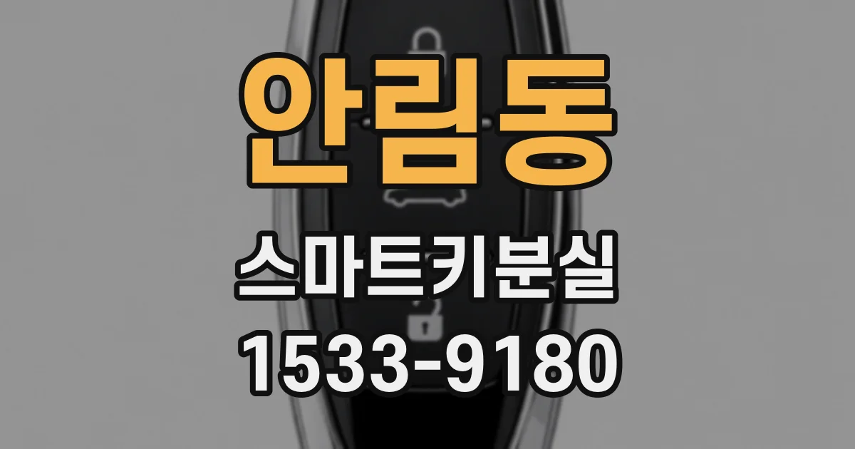 안림동 스마트키분실