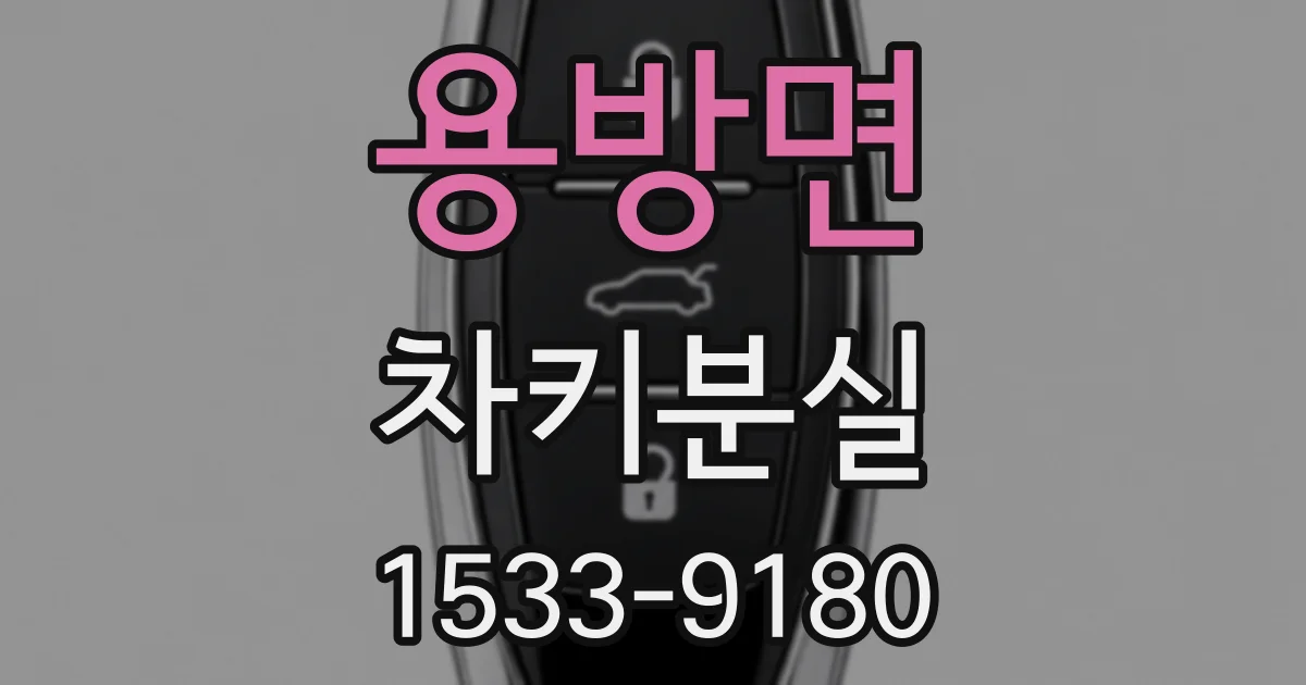 용방면 차키분실