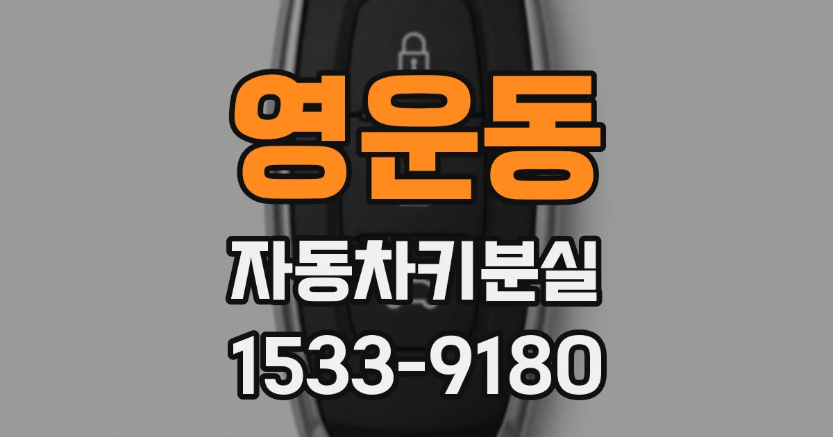영운동 자동차키분실