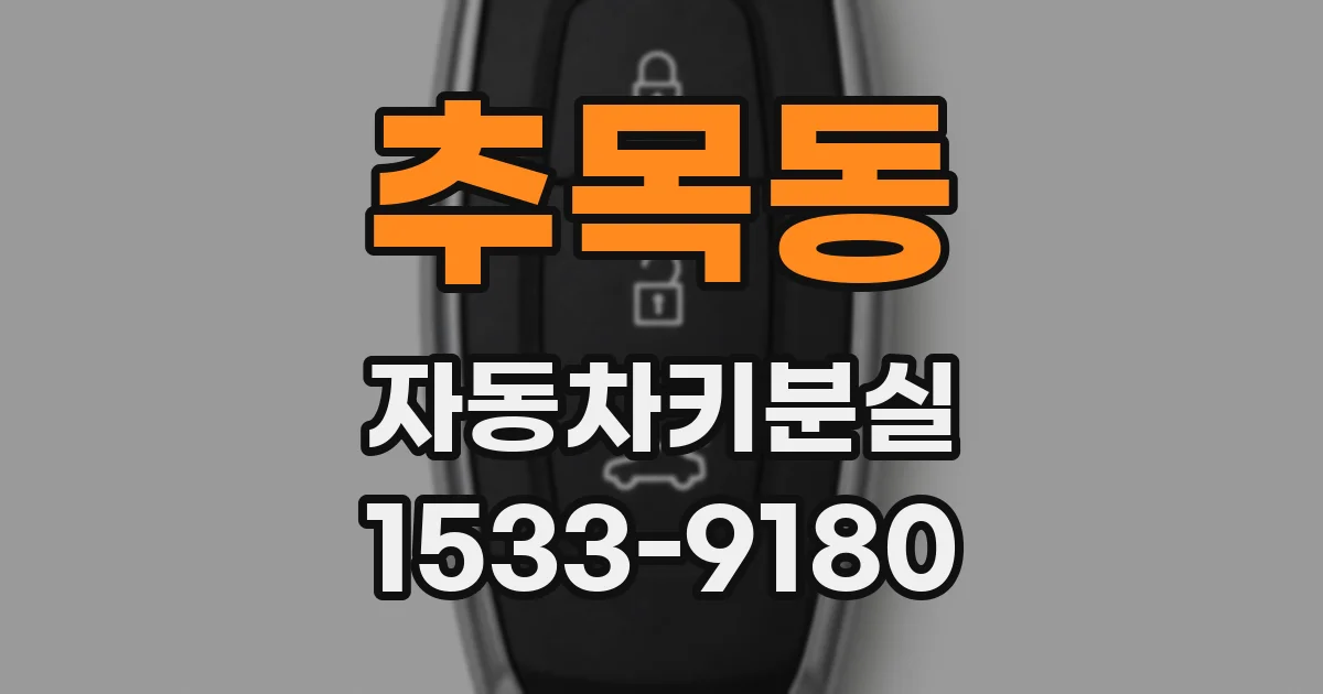 추목동 자동차키분실
