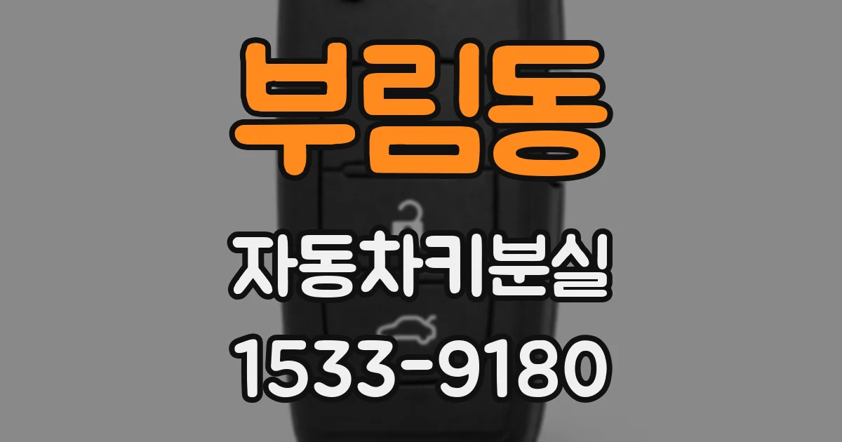 부림동 자동차키분실