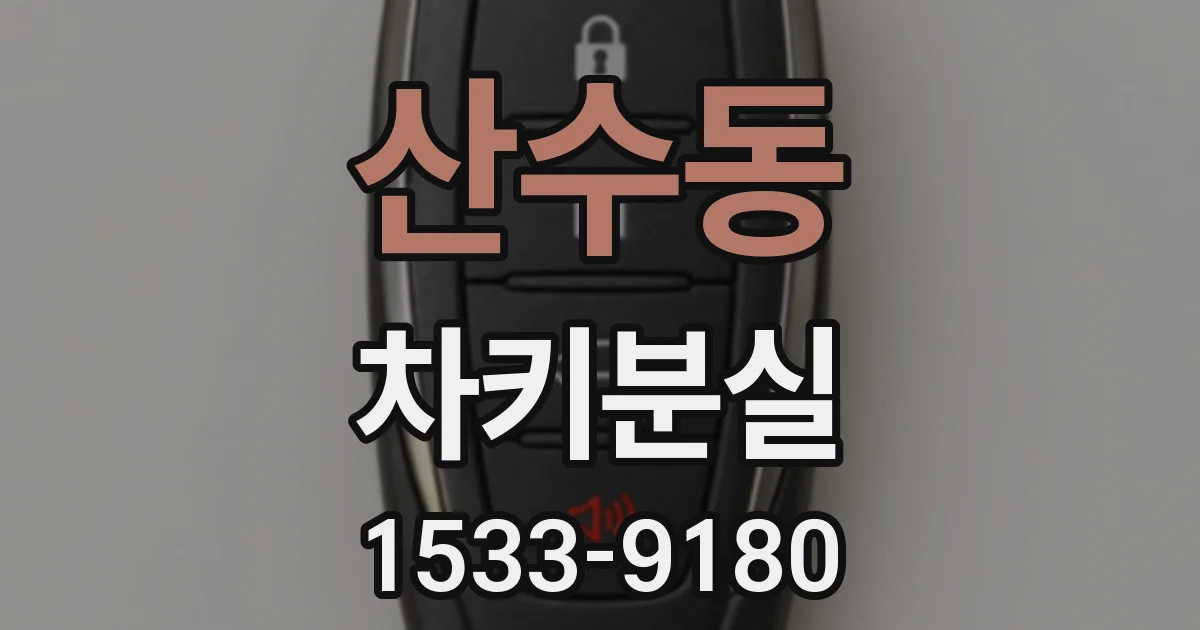 산수동 차키분실