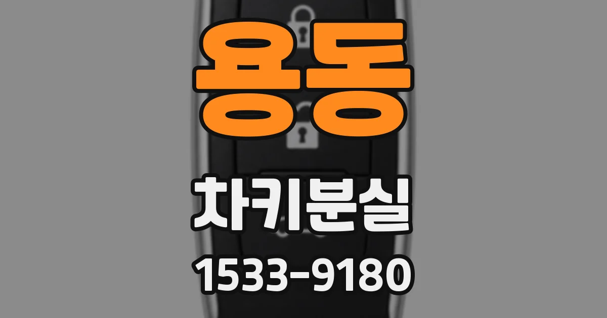 용동 차키분실