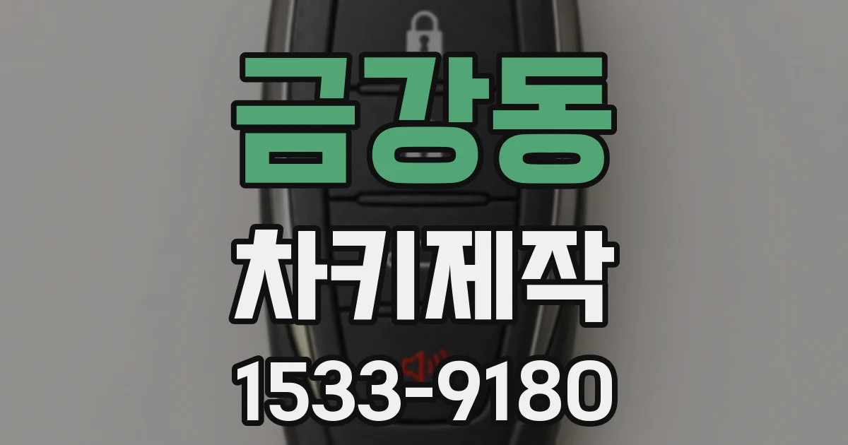 금강동 차키제작