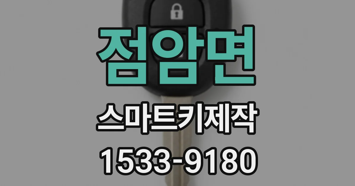 점암면 스마트키제작
