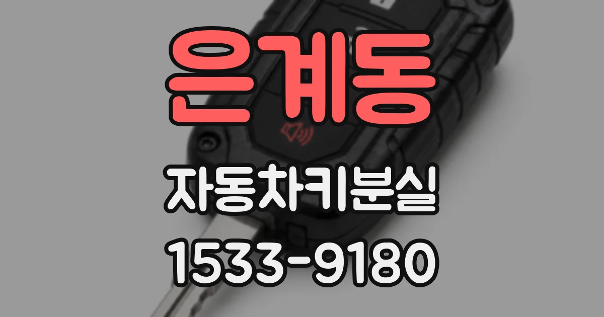 은계동 자동차키분실