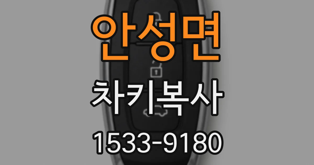 안성면 차키복사
