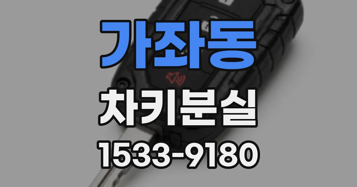 가좌동 차키분실
