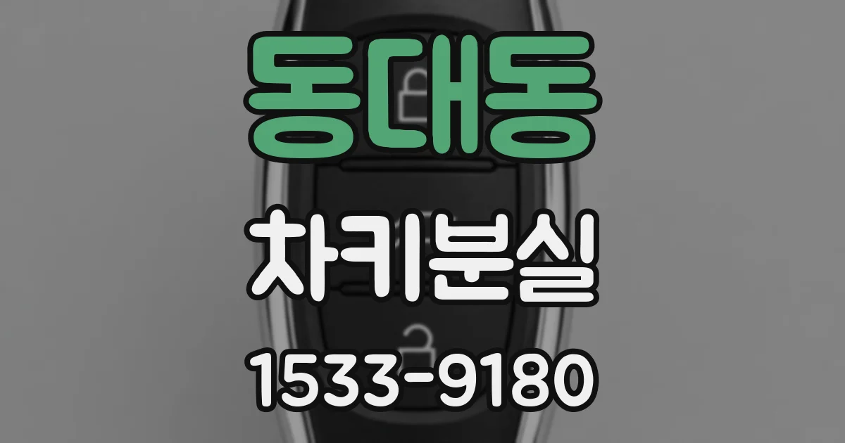 동대동 차키분실