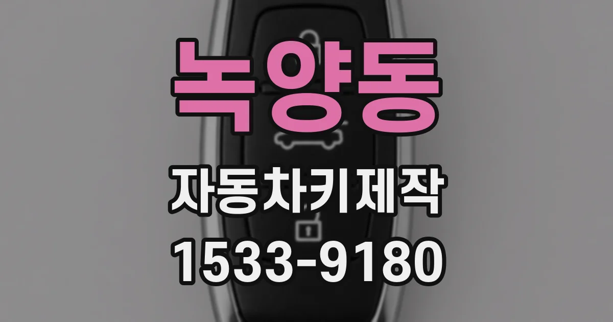 녹양동 자동차키제작