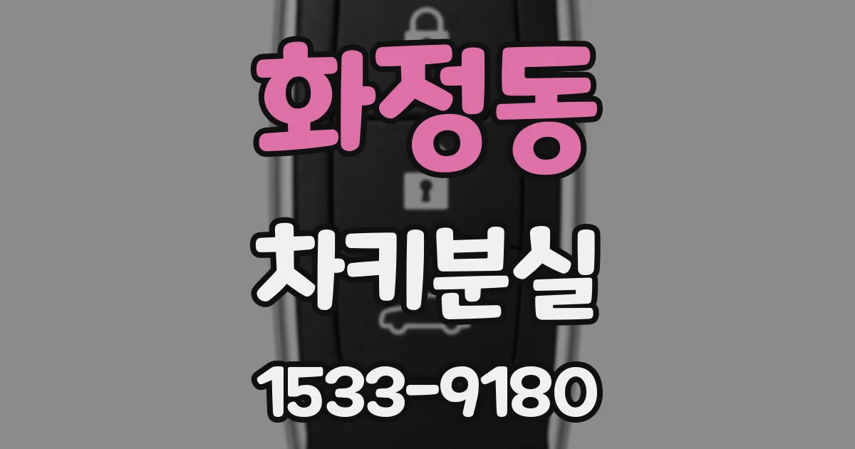화정동 차키분실