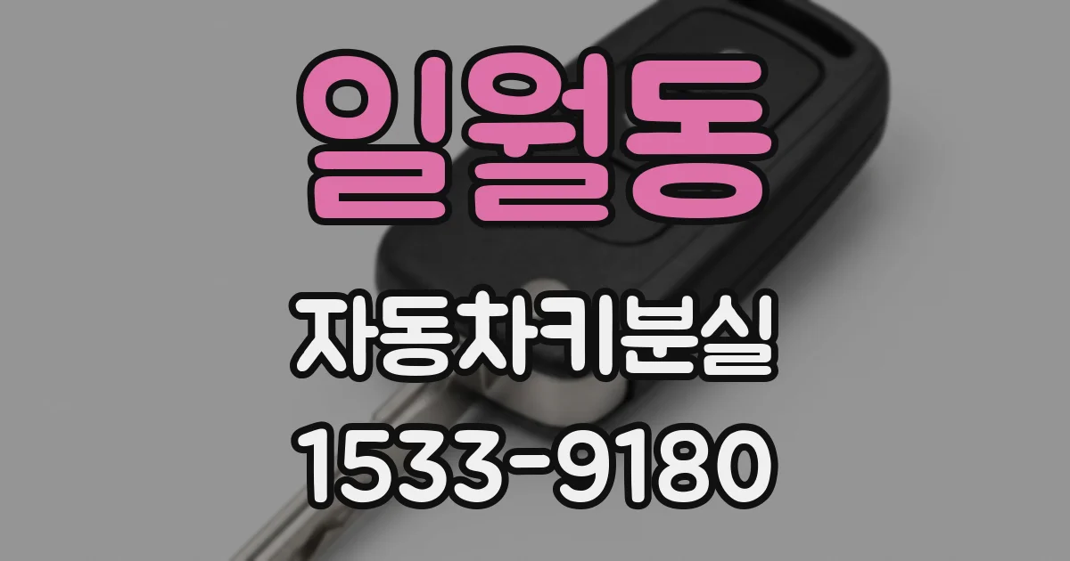 일월동 자동차키분실