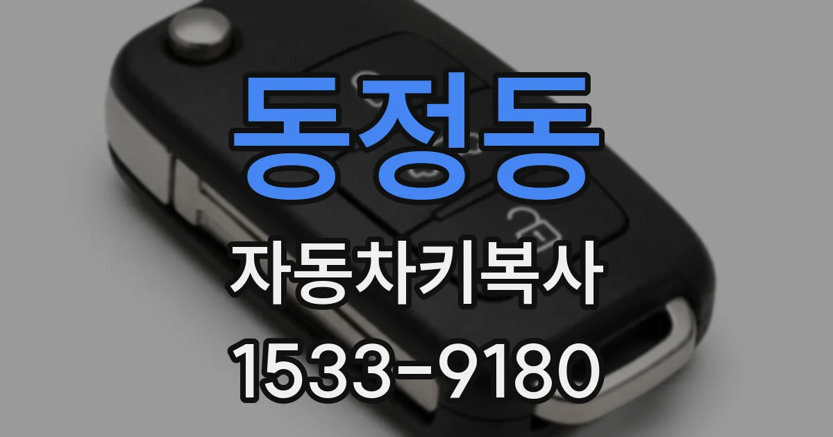 동정동 자동차키복사