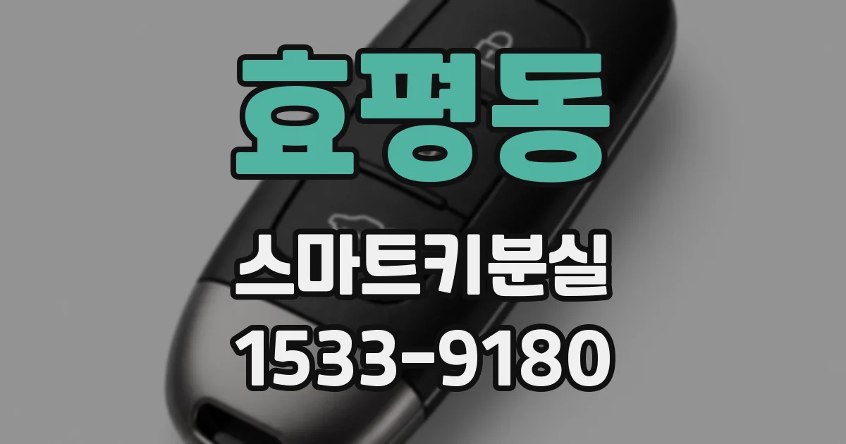 효평동 스마트키분실