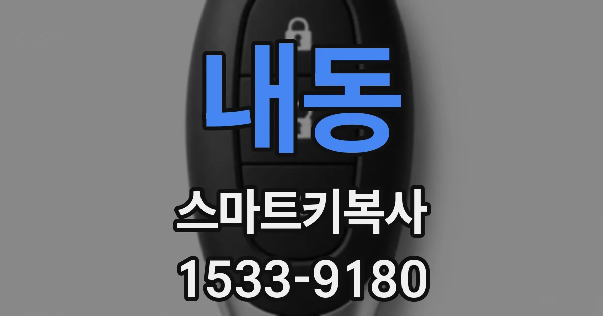내동 스마트키복사